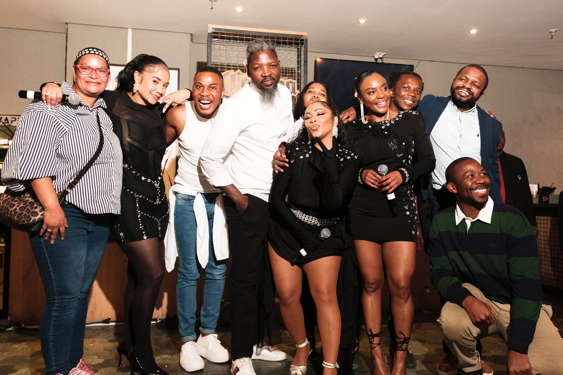 Group photo with Jamali at Moonshine Menlyn